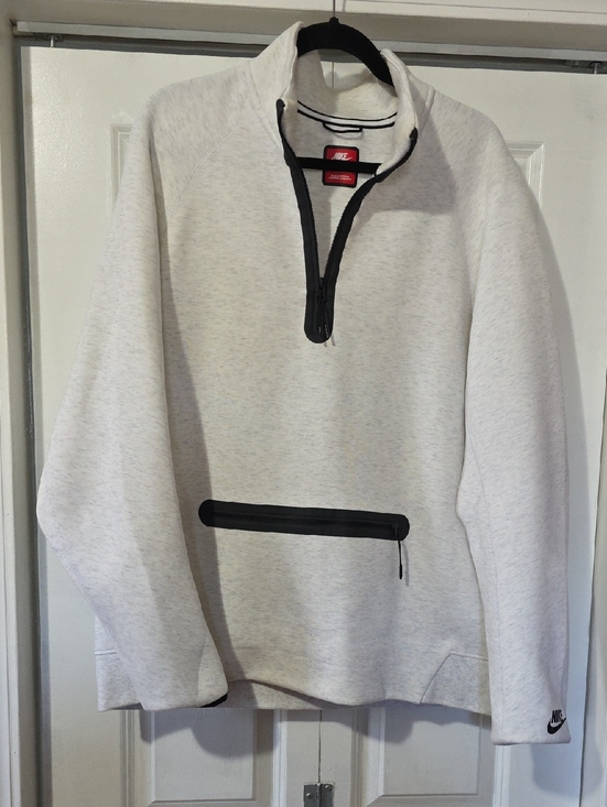 Nike Other - Nike Men's Heather Light Gray Quarter-Zip Pullover with Black Trim
